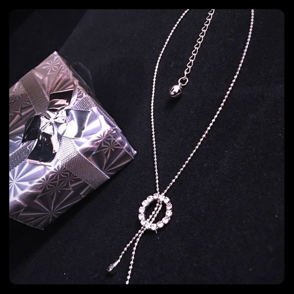 HALO SILVER AND RHINESTONE ANKLET - Picture 2 of 3